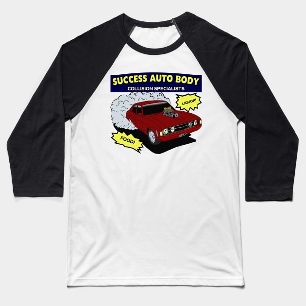 Success Auto Body Collision Specialists Baseball T-Shirt by THRILLHO